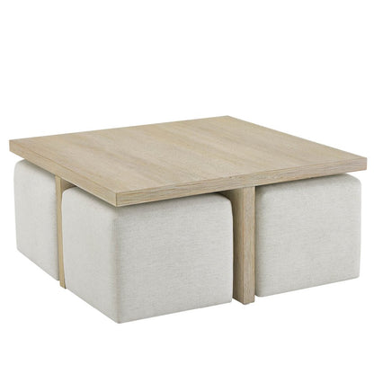 Dockside Cocktail Table W Ottomans