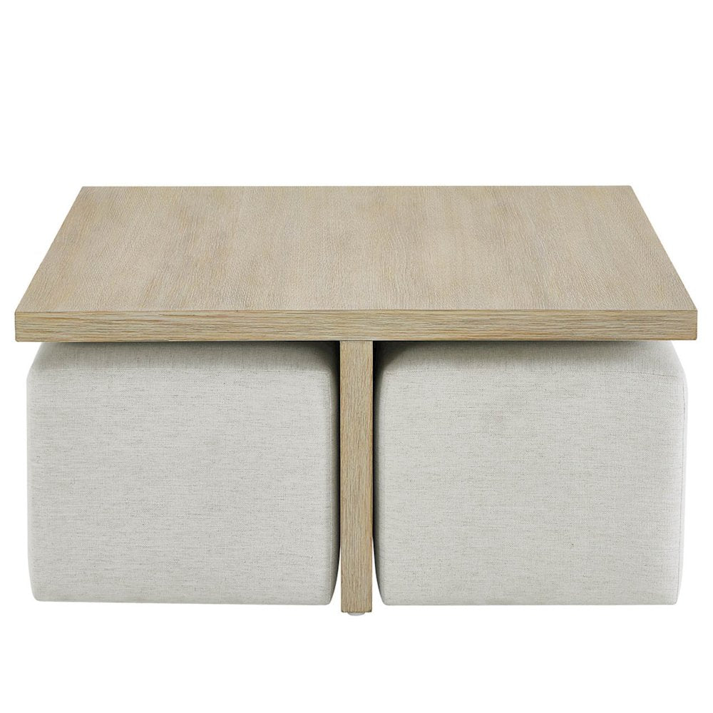 Dockside Cocktail Table W Ottomans