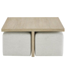 Dockside Cocktail Table W Ottomans