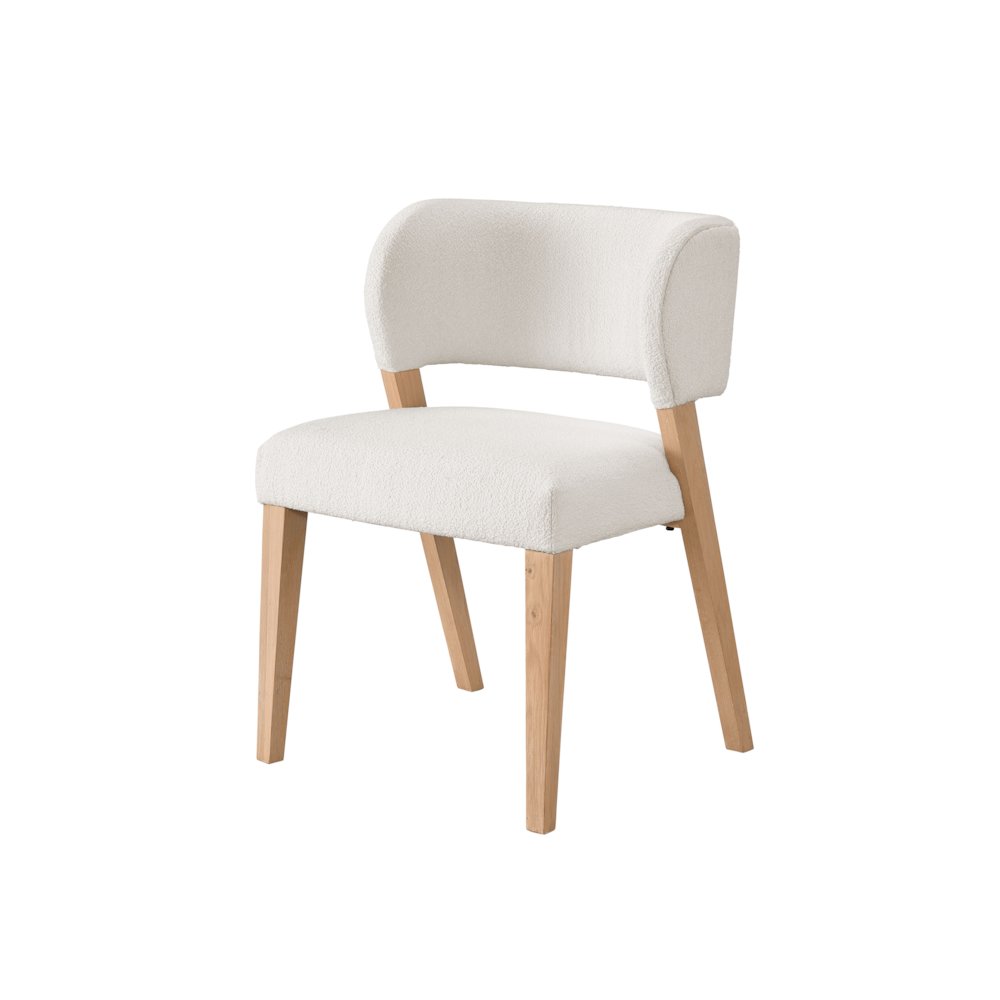 Prier Side Chair Pair In White Oak Color