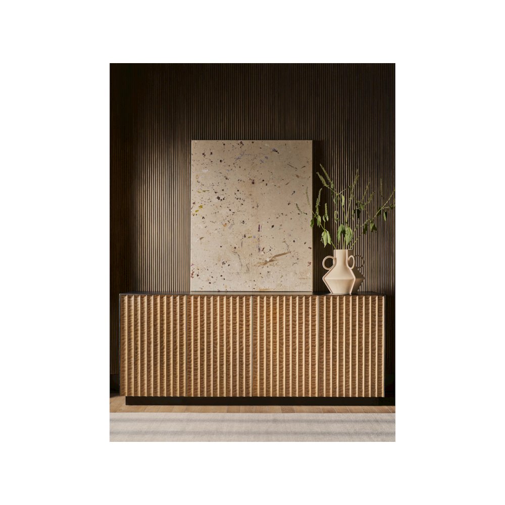 Noir Credenza In Rubbed Iron Color