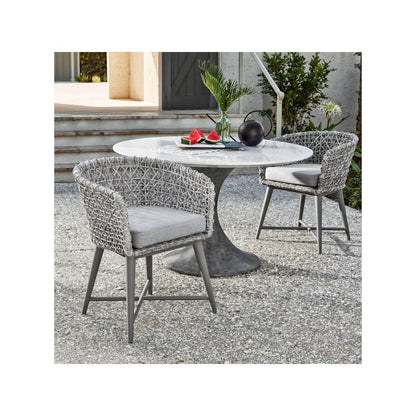 Santa Cruz Dining Table In Faux Marble Cast Concrete Color