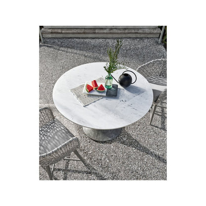 Santa Cruz Dining Table In Faux Marble Cast Concrete Color