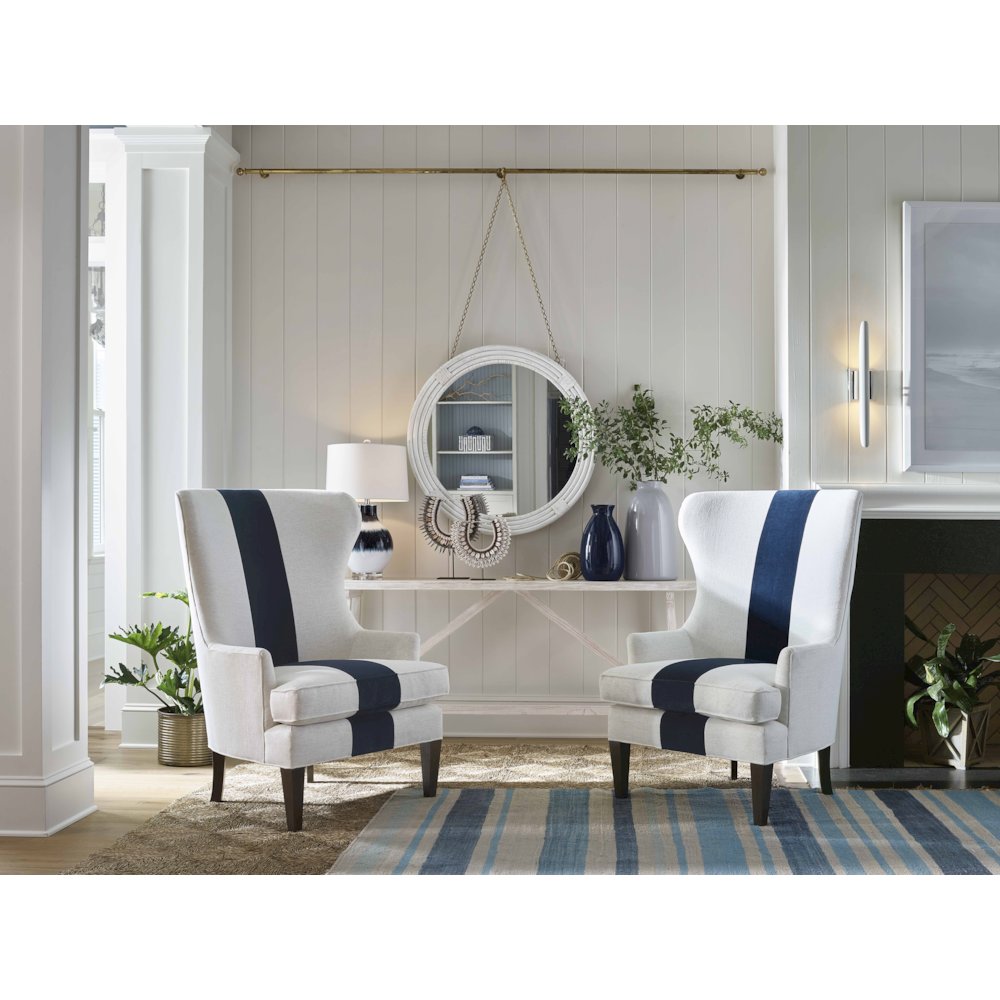 Surfside Wing Chair In Onyx Color