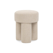 Larson Beige Polyester Fabric Ottoman/Stool
