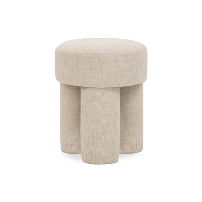 Larson Beige Polyester Fabric Ottoman/Stool