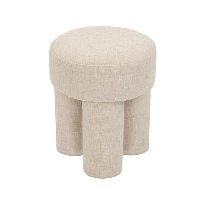 Larson Beige Polyester Fabric Ottoman/Stool