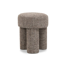 Larson Brown Polyester Fabric Ottoman/Stool