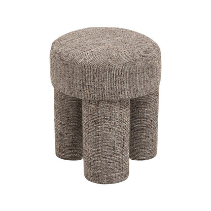 Larson Brown Polyester Fabric Ottoman/Stool