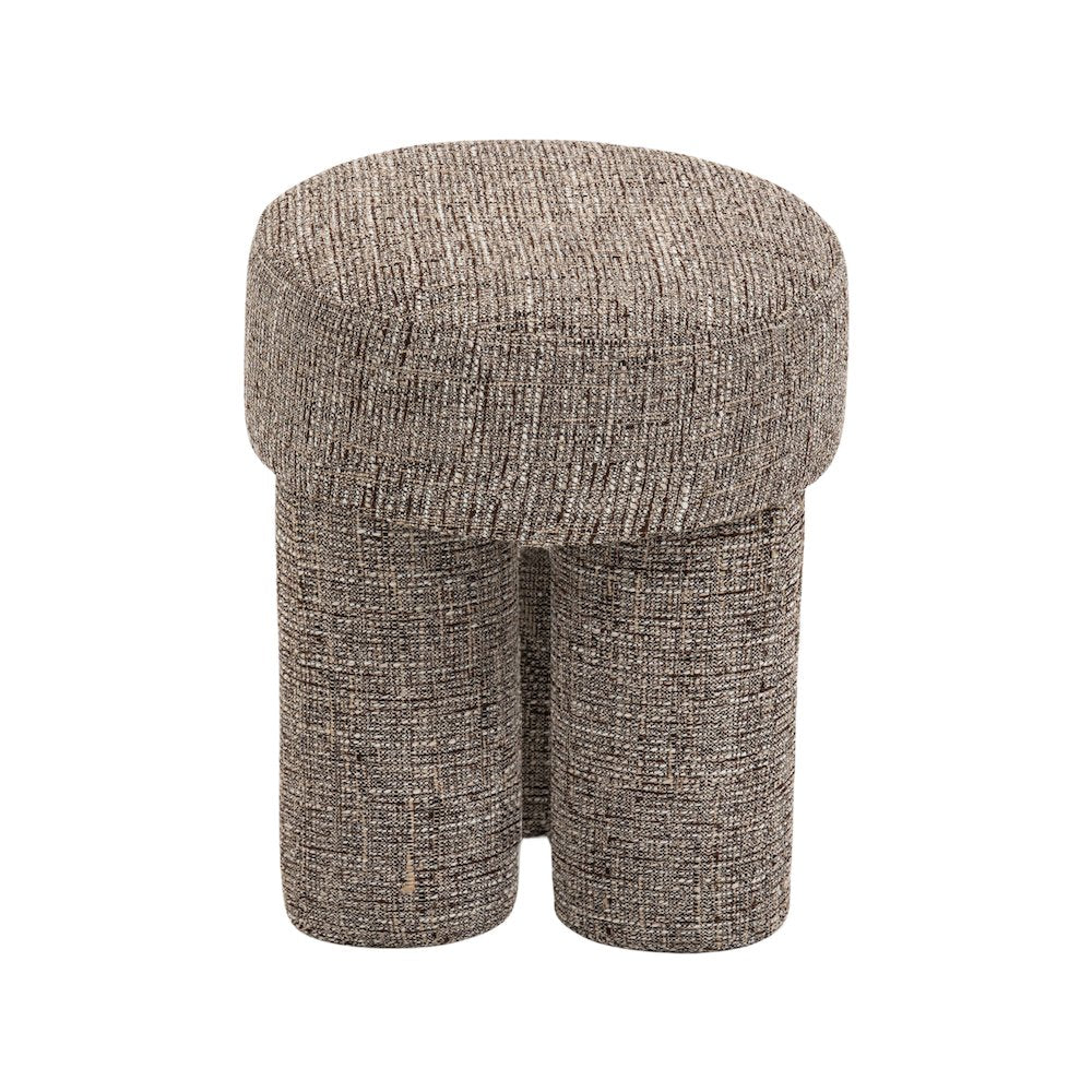 Larson Brown Polyester Fabric Ottoman/Stool
