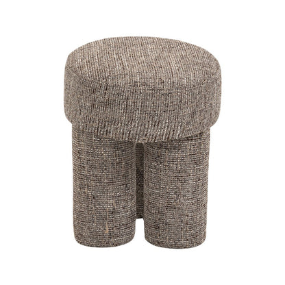 Larson Brown Polyester Fabric Ottoman/Stool
