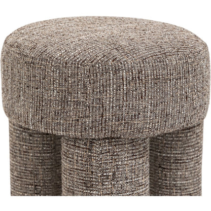 Larson Brown Polyester Fabric Ottoman/Stool