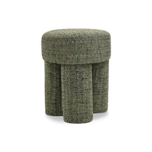 Larson Green Polyester Fabric Ottoman/Stool