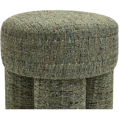 Larson Green Polyester Fabric Ottoman/Stool