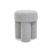 Larson Grey Polyester Fabric Ottoman/Stool