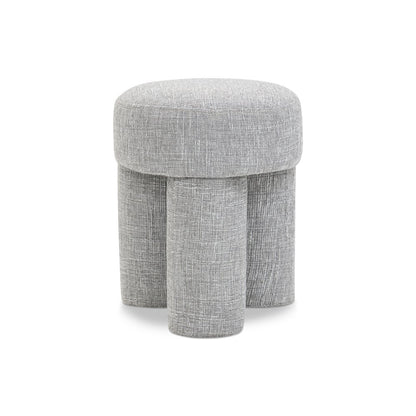 Larson Grey Polyester Fabric Ottoman/Stool