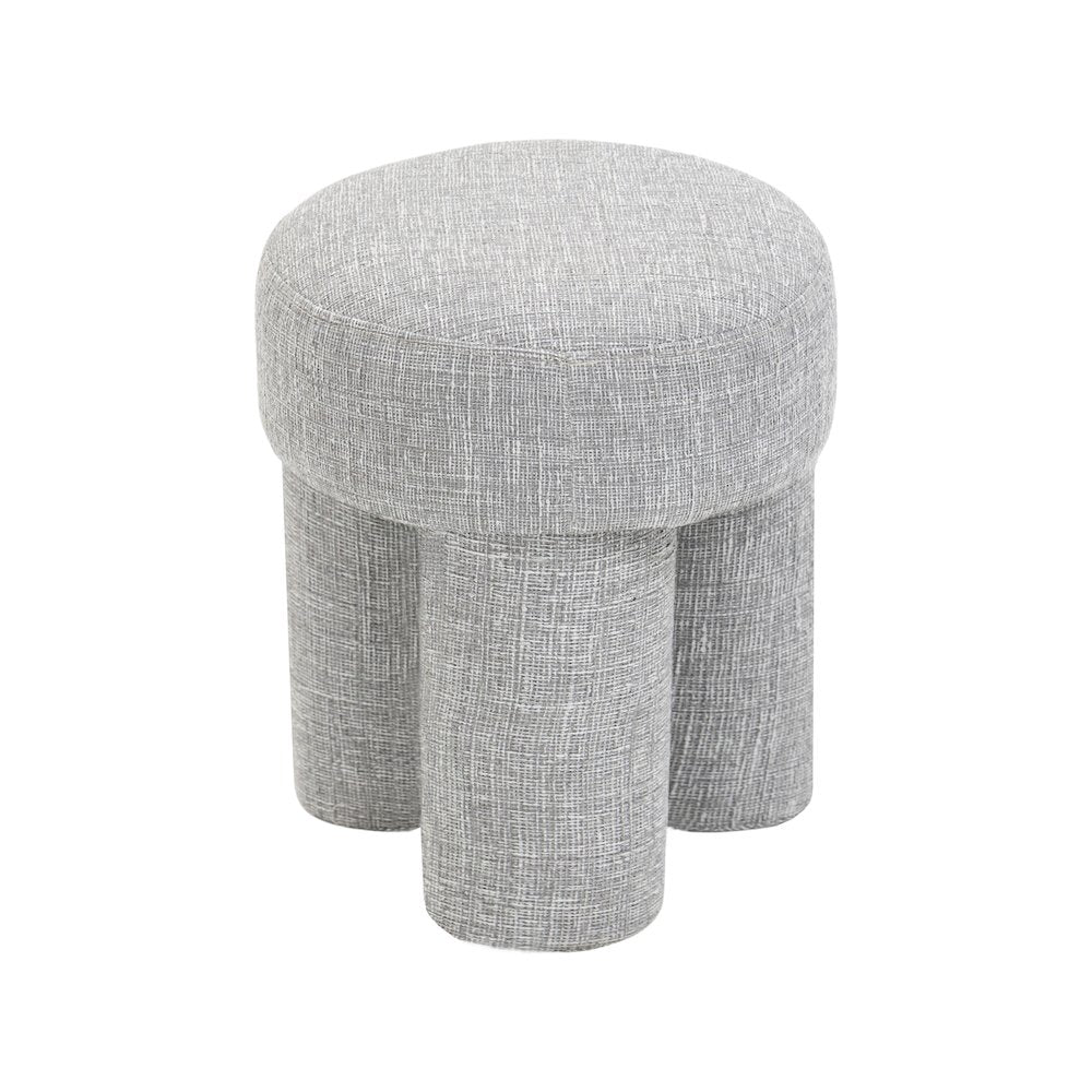 Larson Grey Polyester Fabric Ottoman/Stool