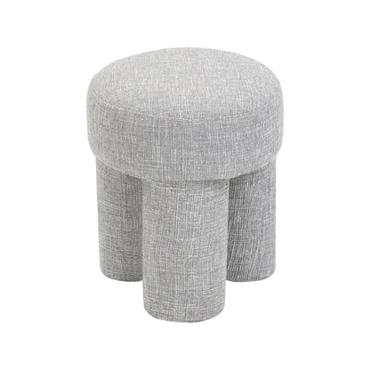 Larson Grey Polyester Fabric Ottoman/Stool