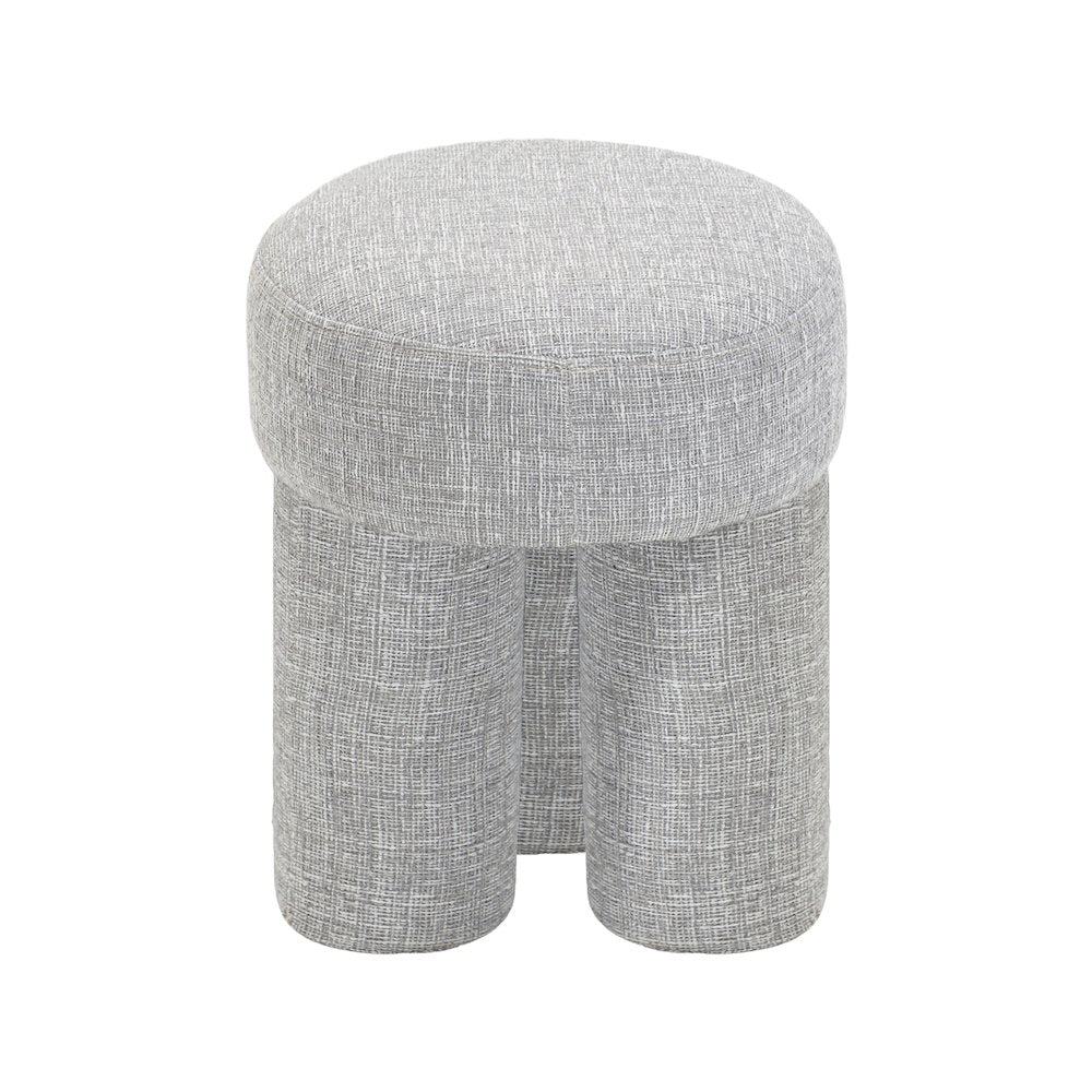 Larson Grey Polyester Fabric Ottoman/Stool