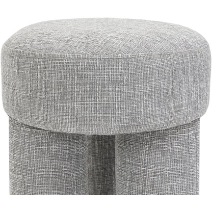 Larson Grey Polyester Fabric Ottoman/Stool