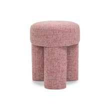 Larson Pink Polyester Fabric Ottoman/Stool