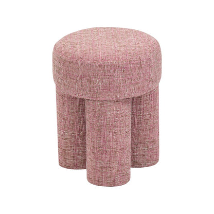Larson Pink Polyester Fabric Ottoman/Stool