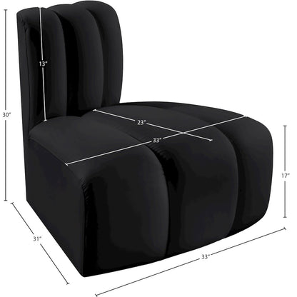 Arc Black Vegan Leather Reverse Corner