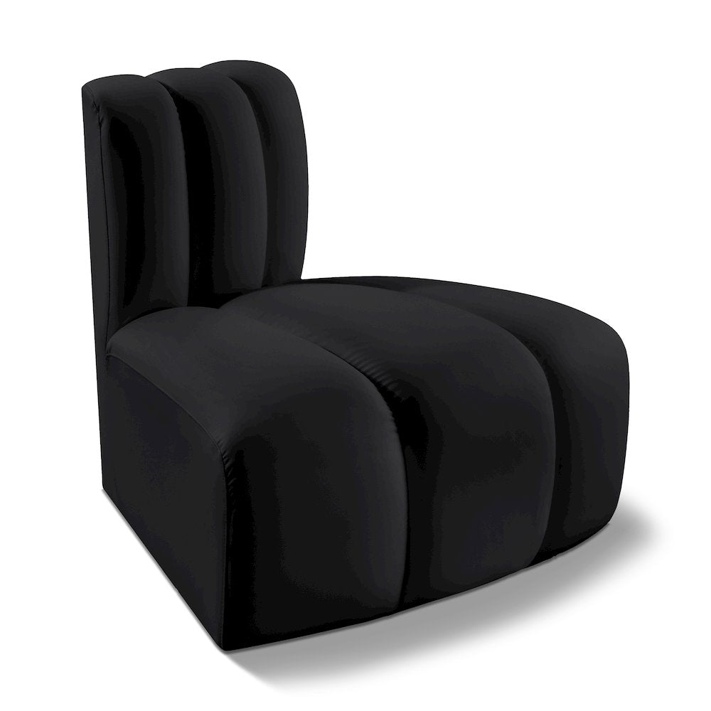 Arc Black Vegan Leather Reverse Corner