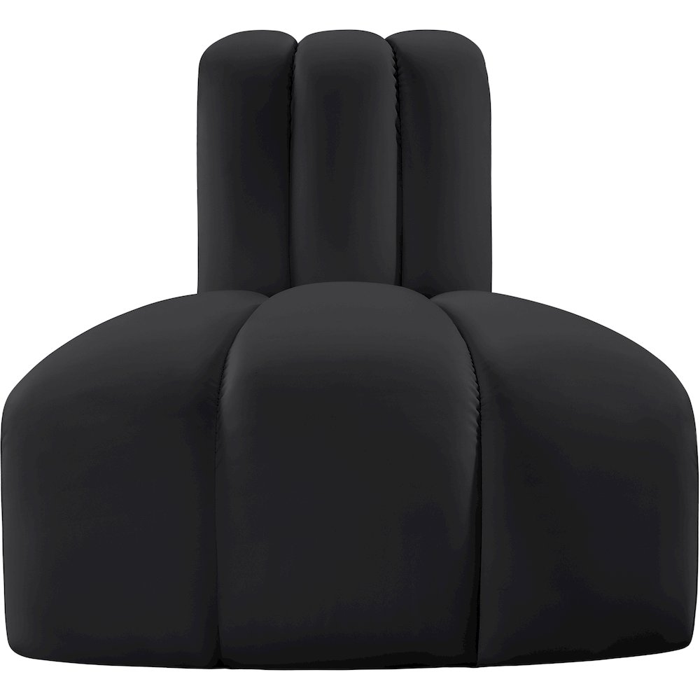Arc Black Vegan Leather Reverse Corner