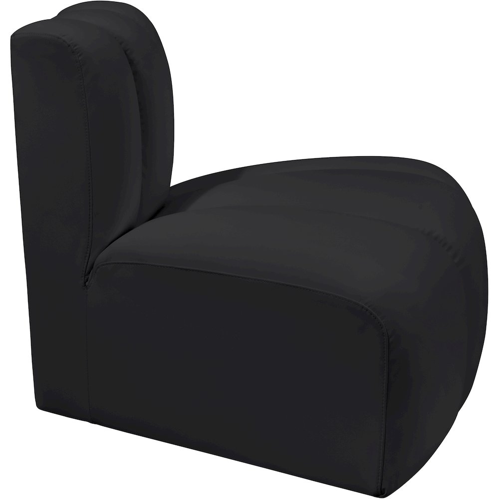 Arc Black Vegan Leather Reverse Corner