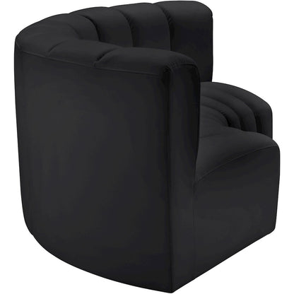 Arc Black Vegan Leather Modular Sofa