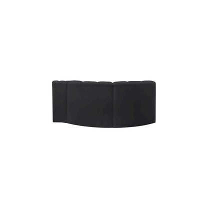Arc Black Vegan Leather Modular Sofa