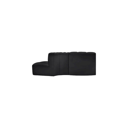 Arc Black Vegan Leather Modular Sofa