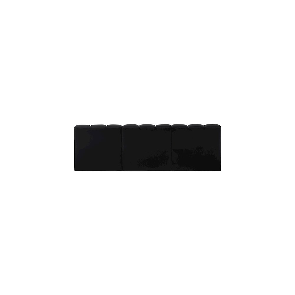 Arc Black Vegan Leather Modular Sofa