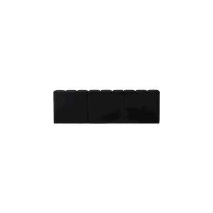 Arc Black Vegan Leather Modular Sofa