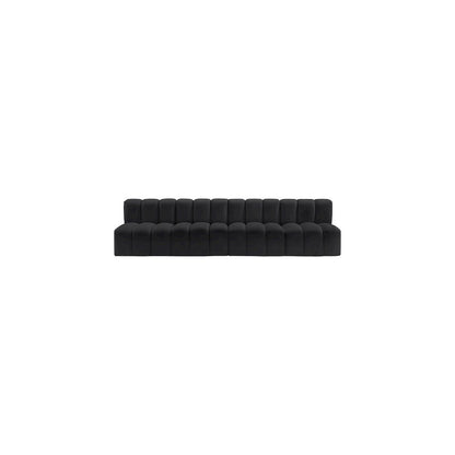 Arc Black Vegan Leather Modular Sofa