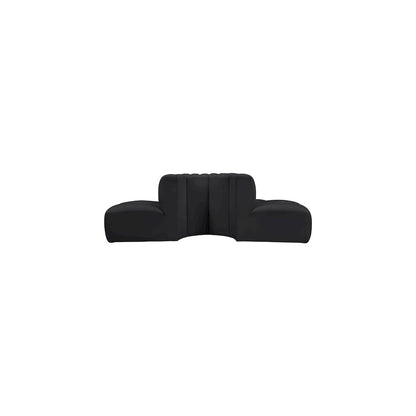 Arc Black Vegan Leather Modular Sofa