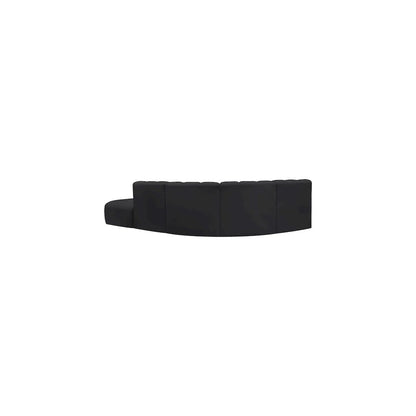 Arc Black Vegan Leather Modular Sofa