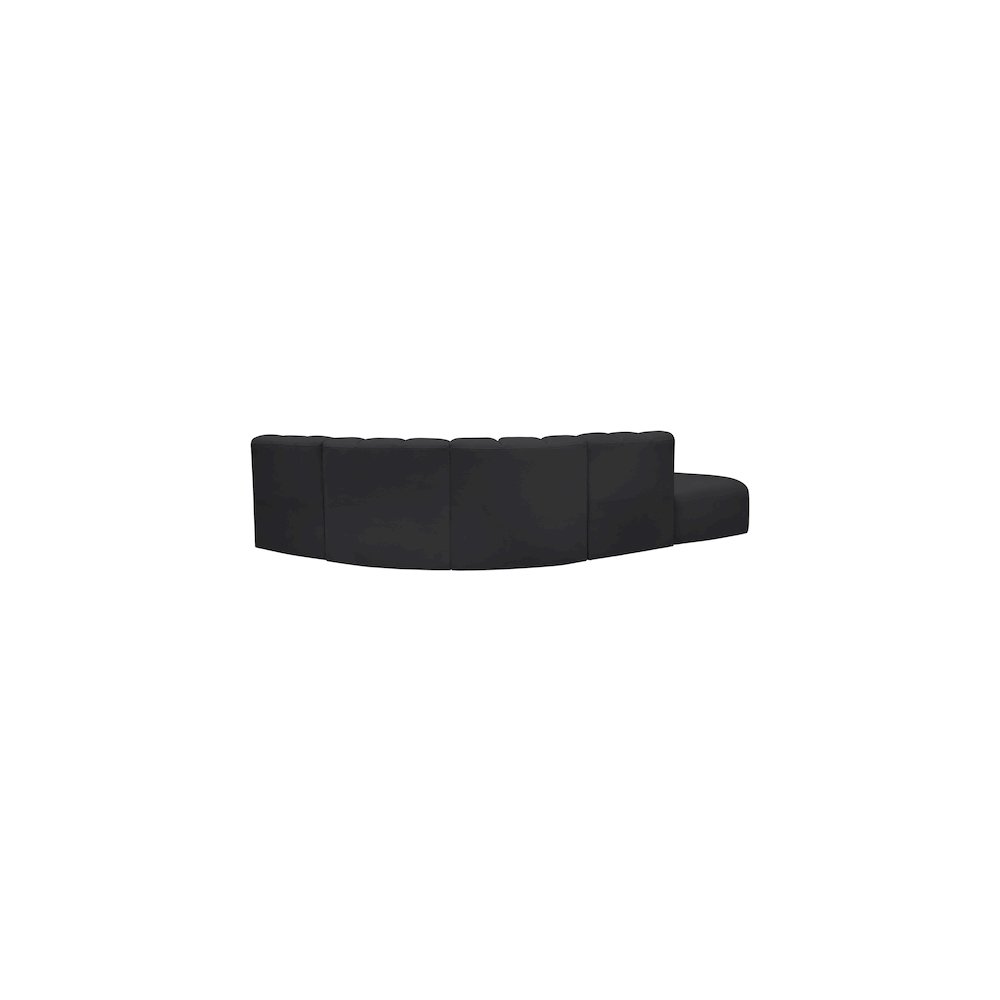 Arc Black Vegan Leather Modular Sofa