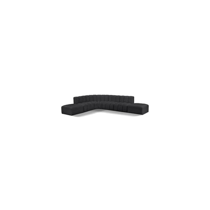 Arc Black Vegan Leather Modular Sofa