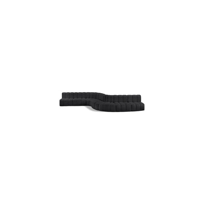 Arc Black Vegan Leather Modular Sofa