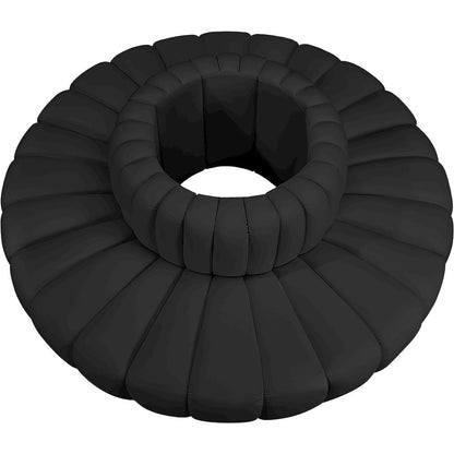 Arc Black Vegan Leather Modular Sofa