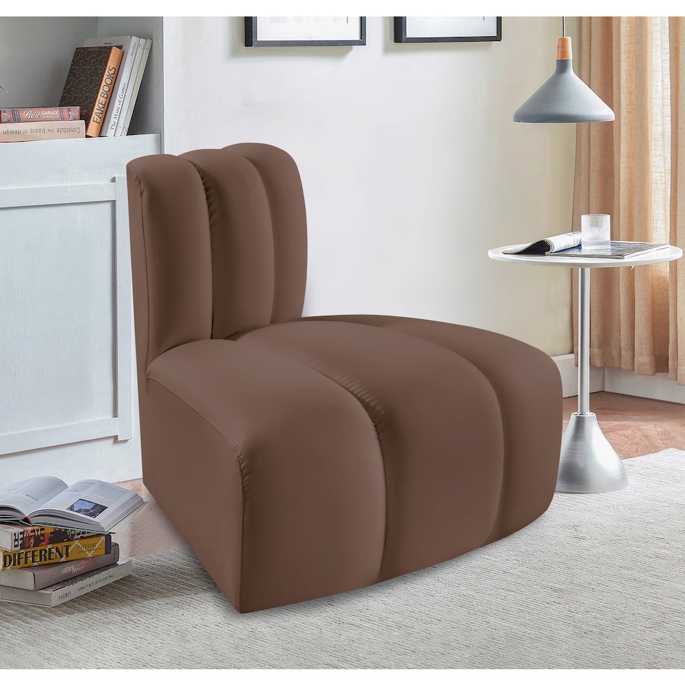 Arc Brown Vegan Leather Reverse Corner