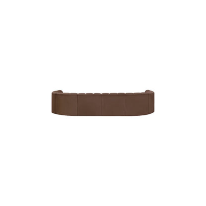 Arc Brown Vegan Leather Modular Sofa
