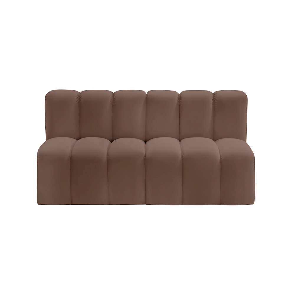 Arc Brown Vegan Leather Modular Sofa