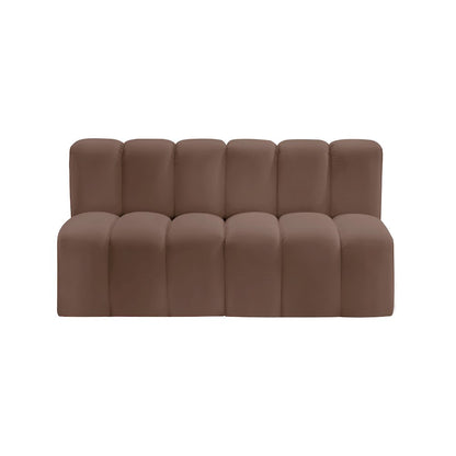 Arc Brown Vegan Leather Modular Sofa