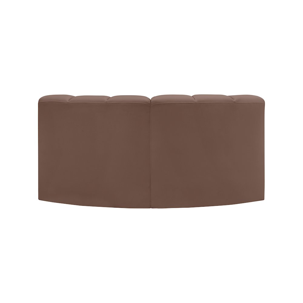 Arc Brown Vegan Leather Modular Sofa