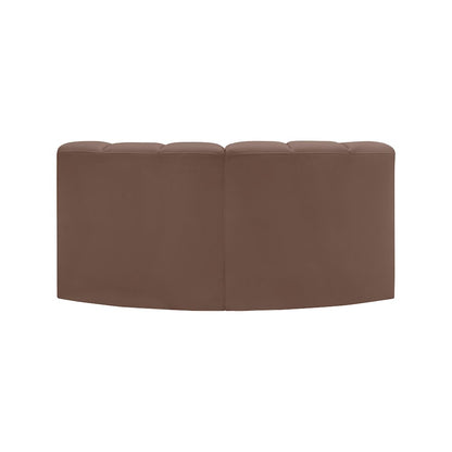 Arc Brown Vegan Leather Modular Sofa