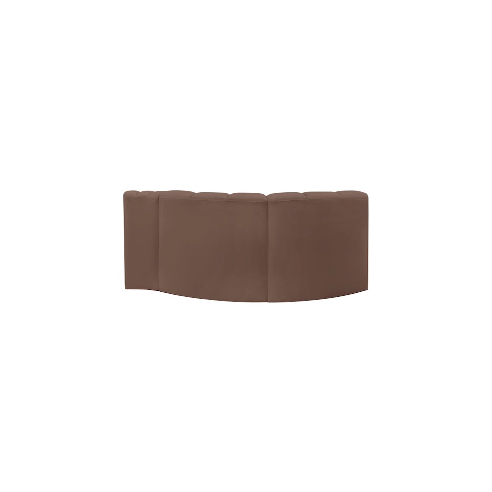 Arc Brown Vegan Leather Modular Sofa