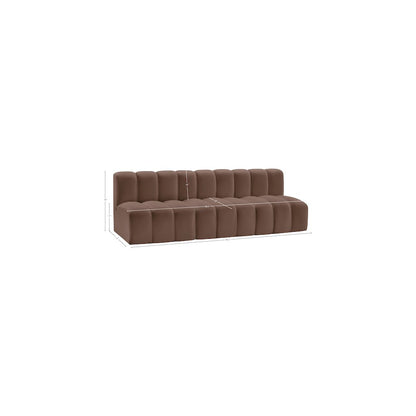 Arc Brown Vegan Leather Modular Sofa
